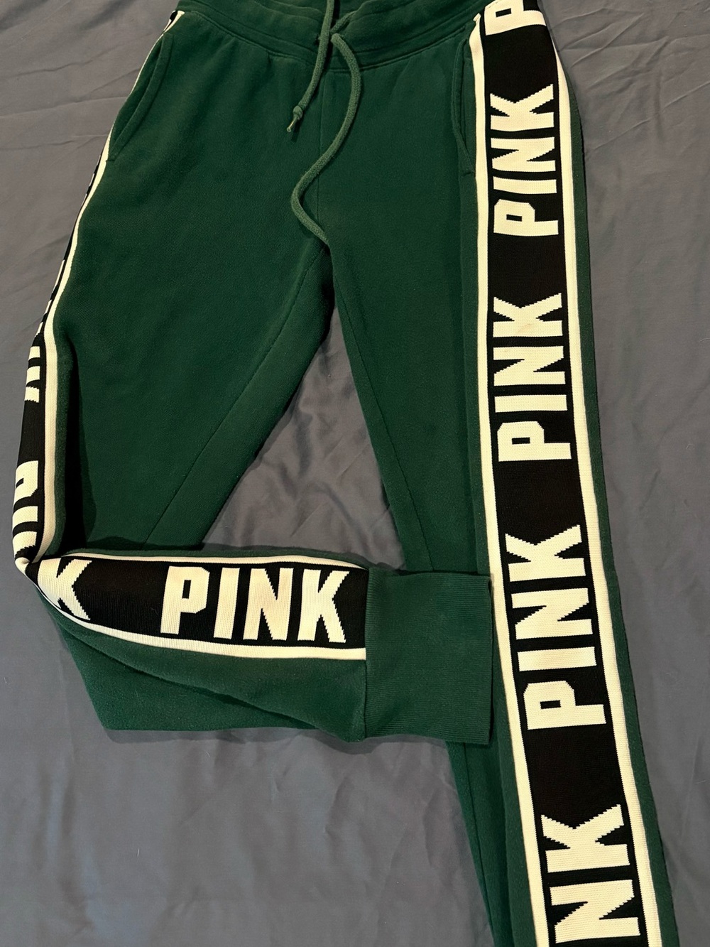 PINK Victoria's Secret Joggers with Black & White Side Stripe XS